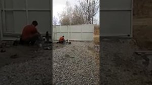 Привод откатных ворот своими руками