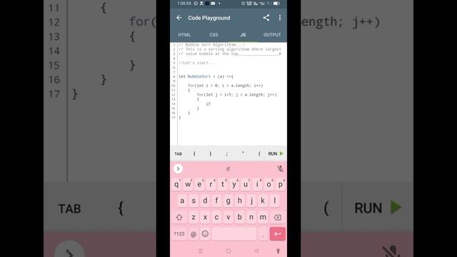 Bubble sort Algoritham❤️ || Data structure & Algorithm || Javascript program starting with sorting.