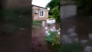 Потоп на Широкой улице в г.Михайловск Ставропольский край