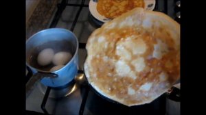 Блинчики с грибами и рисом