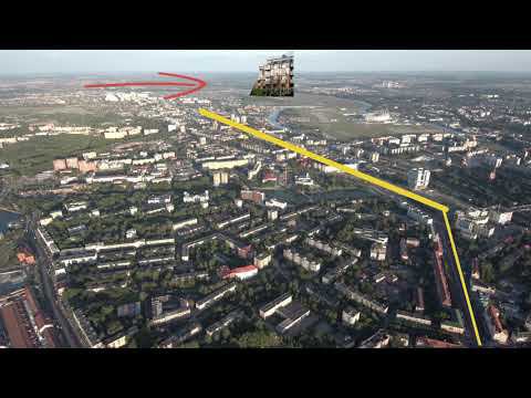 Обзор месторасположения Жилого Комплекса "Пальмбург" в Калининграде смотреть онлайн