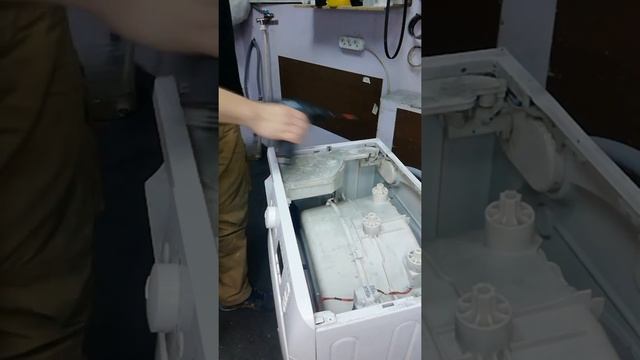 Разборка стиральной машины Indesit.