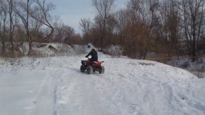 Ямаха гризли 300 на подъем