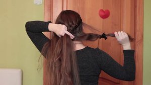 Прически на каждый день на средние, длинные волосы своими руками(самой себе) |Зачіска на кожен день