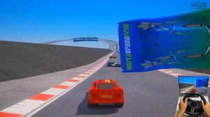 Race Crazy Track McQueen & Friends Chick Hicks Francesco Bernoulli Sarge Smokey Police Cars