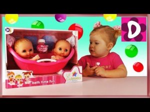 ✿ Кукла Пупсик в Ванночке КУПАЕМ и Заботимся Распаковка Набора Bath time doll Baby Girl Toy Videos