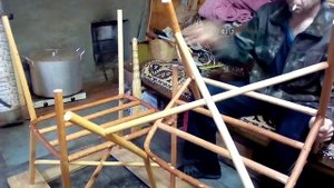как сделать Кресло качалку диаметр палок часть 3 . Сергей Николаевич