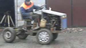 Самодельный трактор из Оки.