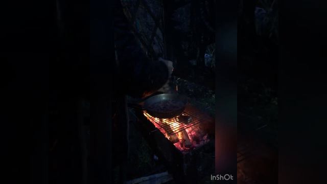 Креветки на мангале