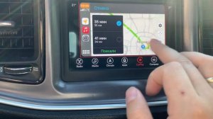 Dodge Challenger Яндекс Навигатор в CarPlay