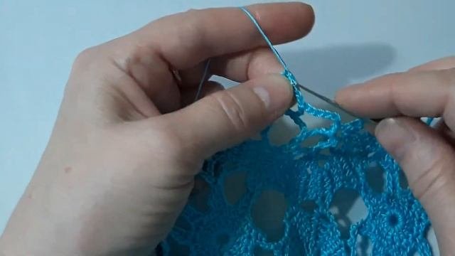 Салфетка крючком.часть2.Брюггское кружево.