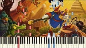 Theme Song (DuckTales) - Synthesia / Piano Tutorial