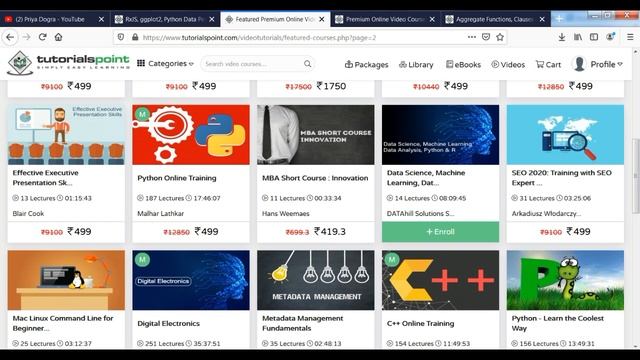 TutorialsPoint 50 + Free Online Courses With Certificate | Free Certification Online