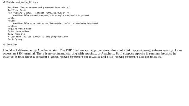 DevOps & SysAdmins: Apache .htaccess: SSLRequireSSL produces HTTP 500 internal server error смотреть онлайн