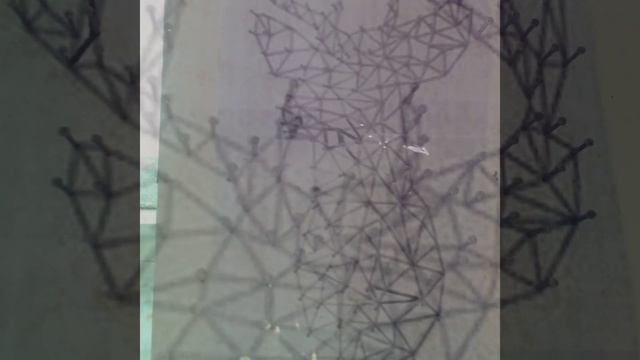 панно ОЛЕНЬ на стену с помощью ниток и гвоздей смотреть онлайн