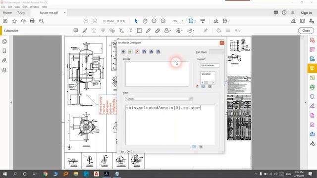 How to Rotate comments in PDF Adobe Acrobat DC