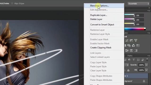 Photoshop Tutorial | How to Create Glowing Lines in Photoshop Tutorial смотреть онлайн