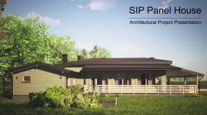 Architectural project presentation. SIP Panel House.