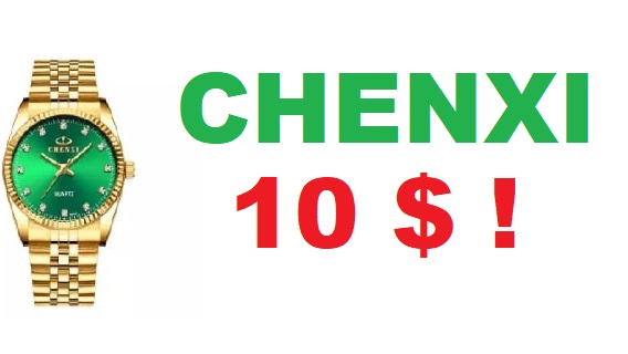 CHENXI - обзор мужских кварцевых часов из Китая за 10$ (Ченкси - хорошие часы с Алиэкспресс)