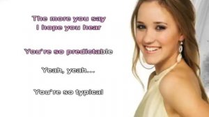 Emily Osment - The Cycle [Karaoke/Instrumental]  With Lyrics