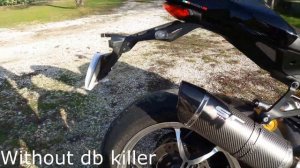 Ducati Monster 1200 R SOUND SC Project with modified db killer