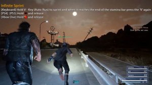 Final Fantasy XV -  How to Sprint Infinitely (Unlimited Stamina)