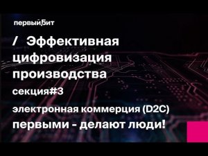 Эффективная цифровизация производства. Электронная коммерция (D2C)