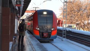 Ласточка ЭС2Г-135, МЦД2, ст. Москва Каланчёвская
