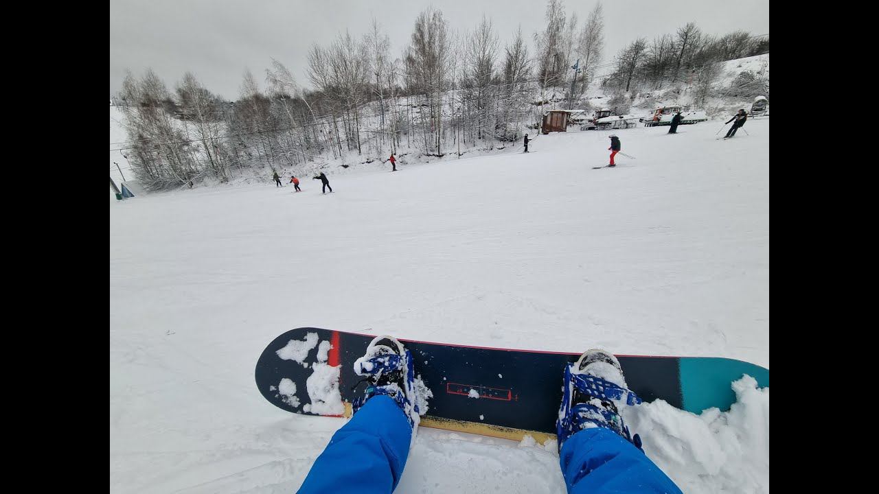 Первые шаги на сноуборде. Чертовицкое 2022