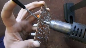 Как быстро выпаять микросхему ! (Лёгкий способ) !