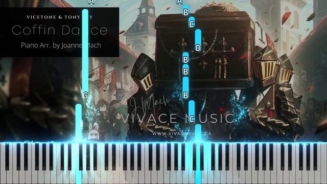 Coffin Dance - VICETONE & TONY IGY | Piano Cover by - Vivace Music | Coffin Dance Easy Piano смотреть онлайн