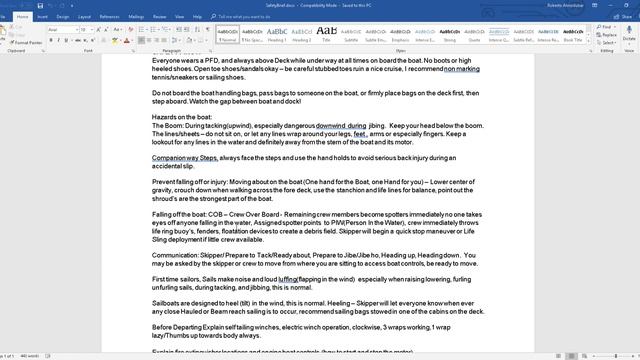 4.Perform a Safety Briefing. Monitor channel 16 and 14. смотреть онлайн