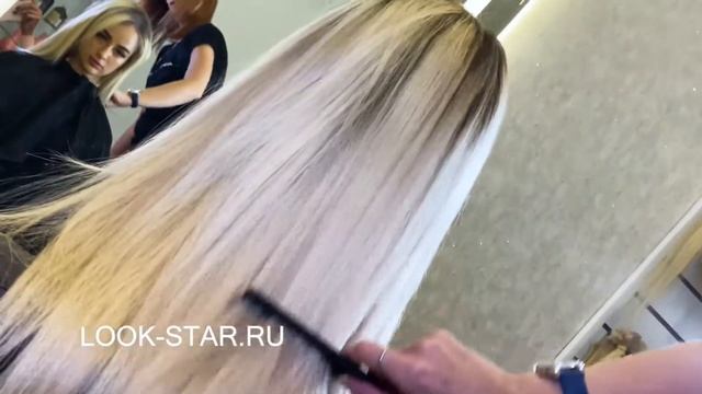 Наращивание волос на косичках