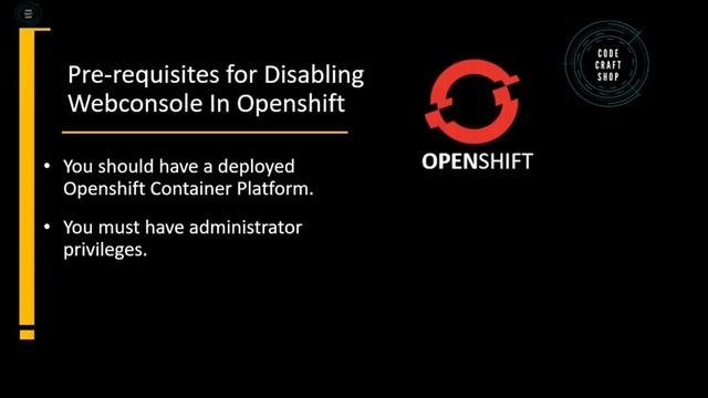 Disable web console in openshift 4 | openshift container platform