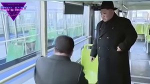 Инспекция по-корейски: Ким Чен Ын проверяется автобус