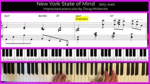New York State Of Mind - Jazz piano tutorial