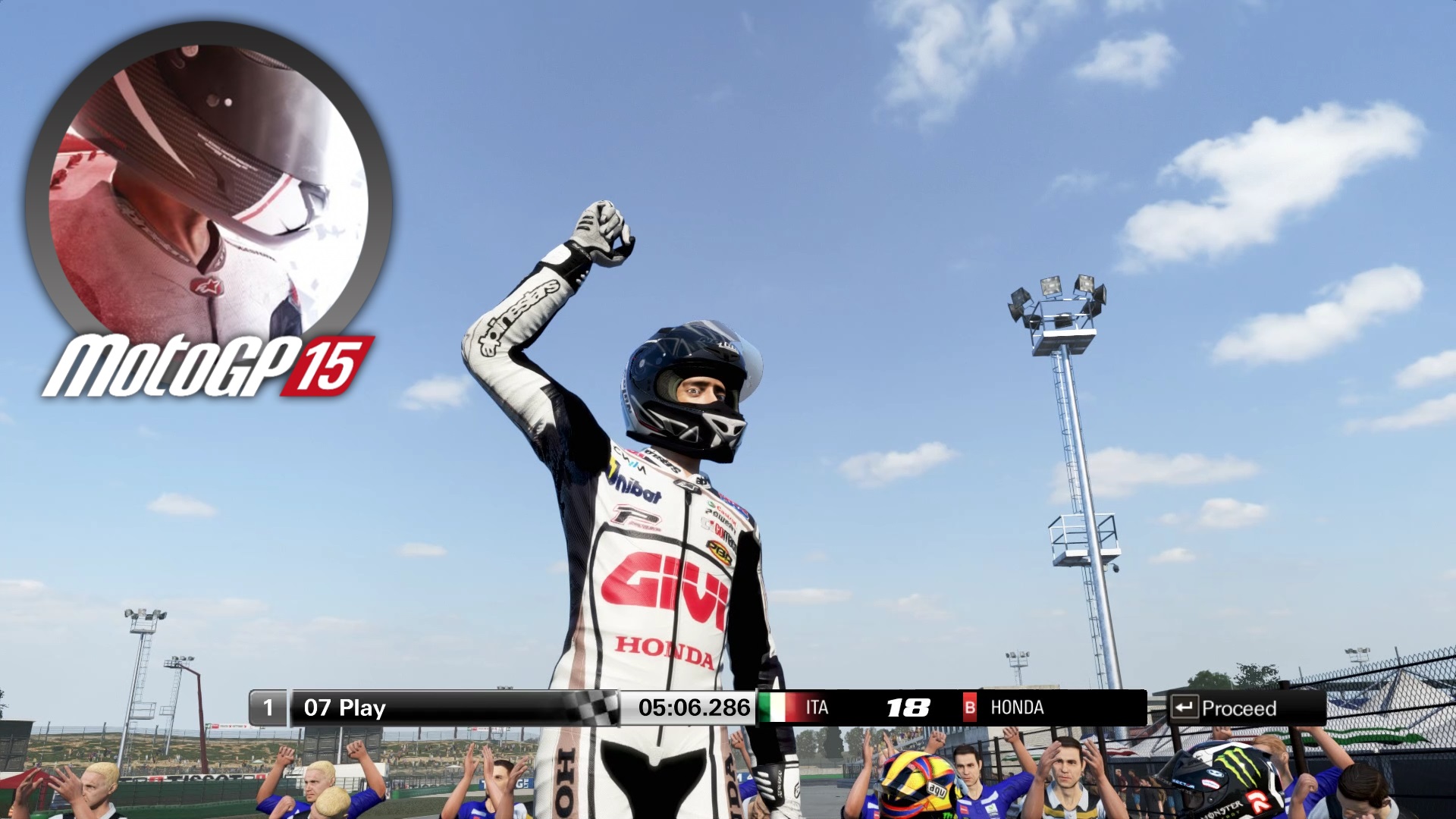 Honda #13 Режим карьеры - San Marino | Прохождение игры MotoGP15 | Dualshock 4