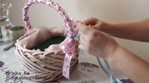 Первый раз делаю корзину с цветами/How to make a basket with flowers