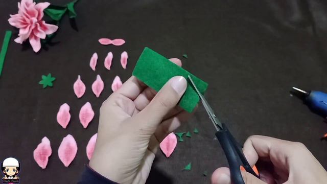 Membuat Bunga Rose Lily Kain Flanel | How to Make Felt Flower |Rose Lily смотреть онлайн