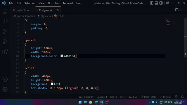 How To Align A Div Center | Div Ko Center Me Kaise Align Kare | 3 CSS Awesome Trick |Web Coding