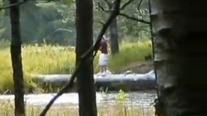 River Salmon Fishing: Salmon Snagging Girl Falls into River