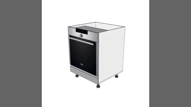 Кухонный корпус духовой шкаф  для проектирования корпусной и кухонной мебели в программе SketchUp смотреть онлайн