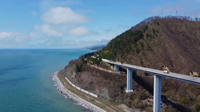 Зубова щель!  Полет у самого высокого в России моста!🌴ЛАЗАРЕВСКОЕ СЕГОДНЯ🌴СОЧИ.