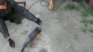 Прожиг глушителя-2 (с искрами)