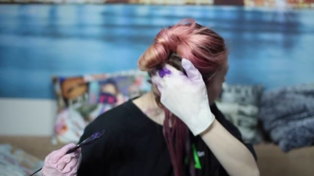 Как покрасить волосы в лилово-розовый ТОНИКОЙ смотреть онлайн