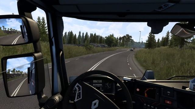 Euro Truck Simulator 2: Scandinavia | Örebro - Oslo | Double Trailer (34t) | Renault T HighEvolutio смотреть онлайн