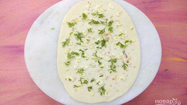 Индийские лепешки с чесноком