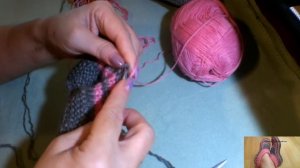 Очень удобные тапочки 38 -39  размер, связанные спицами