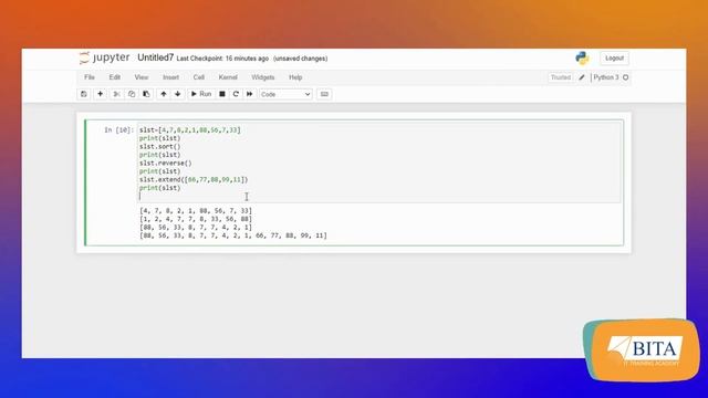 Python Tutorial | List Methods in Python | Built-in-methods | List datatype | Python for beginners
