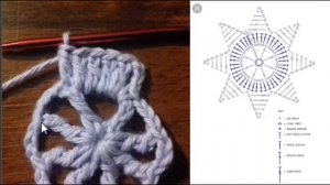 Вифлеемская звезда крючком